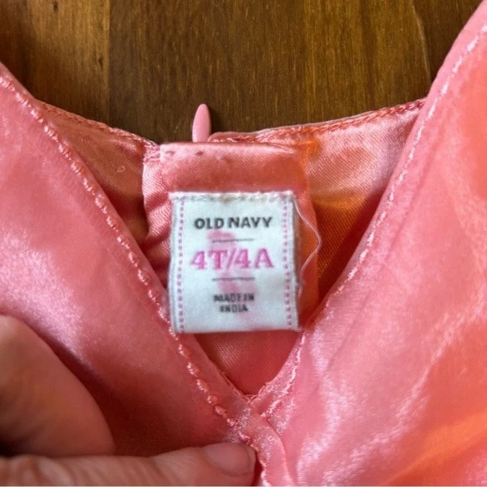 Old Navy Coral Rosette Tulle Party Dress | 4T